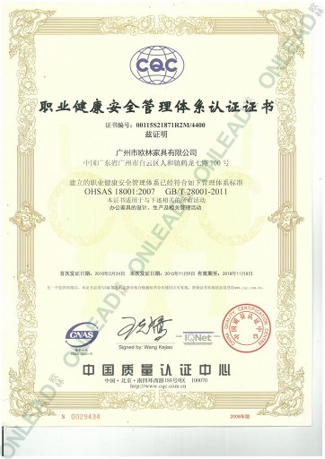 OHSAS18001职业健康安全管理体系